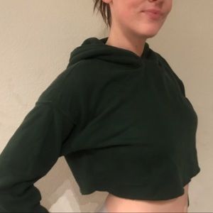 cropped hoodie